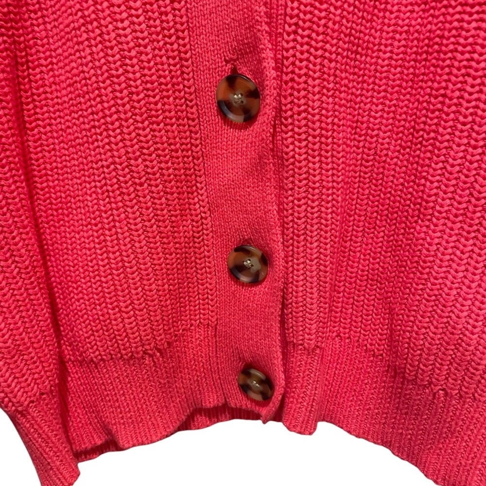 Gap Button Front Cardigan Sweater V Neck Rose Bush Pink Women’s Size XS - Picture 7 of 10